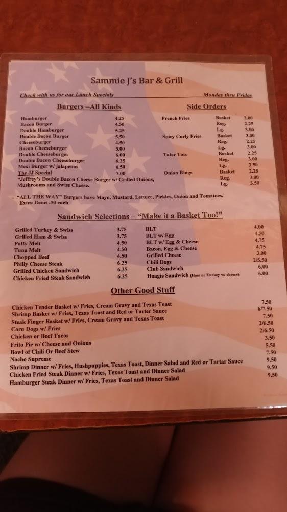 Sammie J's Menu image 4